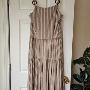 Striped summer beach dress